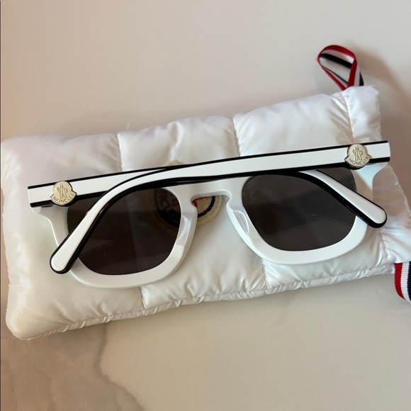 White Sunglasses with Case - Picture 2 of 7